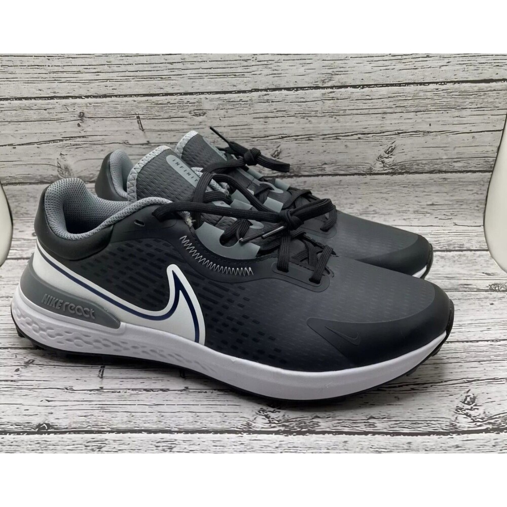 New Nike Infinity Pro 2 Wide Golf Shoes DM8449-001 Black Gray Size 10 Wide (W)